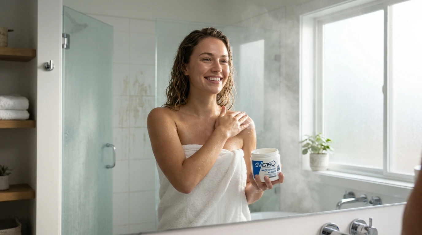 CeraVe Depois do Banho: Por Que Aplicar na Pele Úmida
