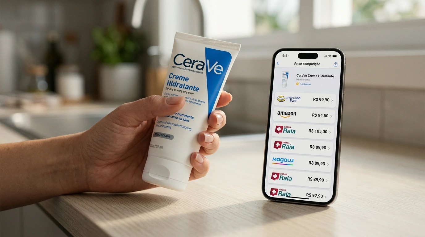 CeraVe Está Caro? Compare Preços entre Farmácias e Marketplaces